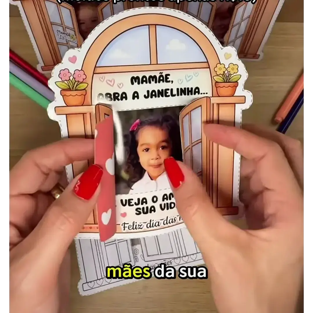 Arquivo de Corte Card Janelinha Dia das Mães (Leia a Descrição) 1