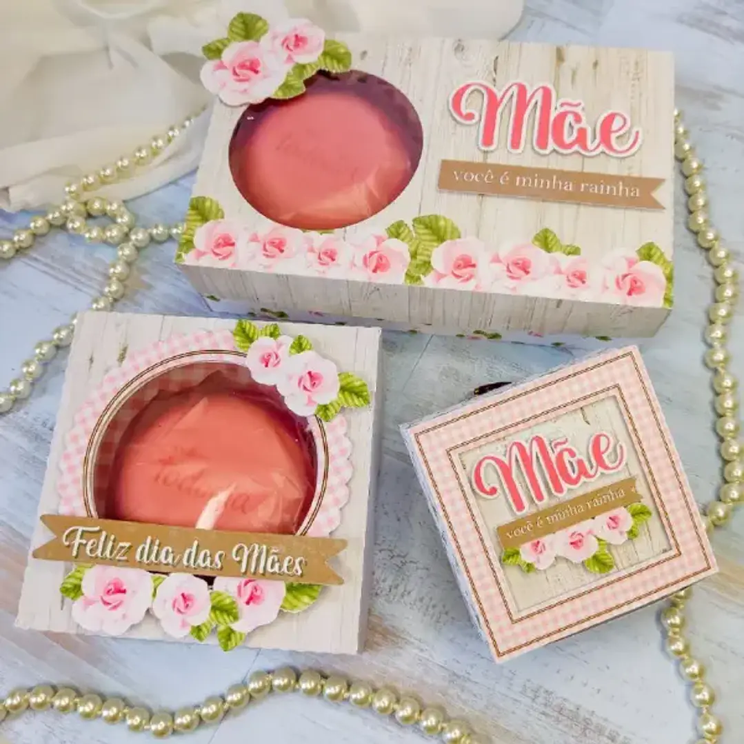 Arquivo de Corte Caixa Sabonete Dia das Mães (Leia a Descrição) 1