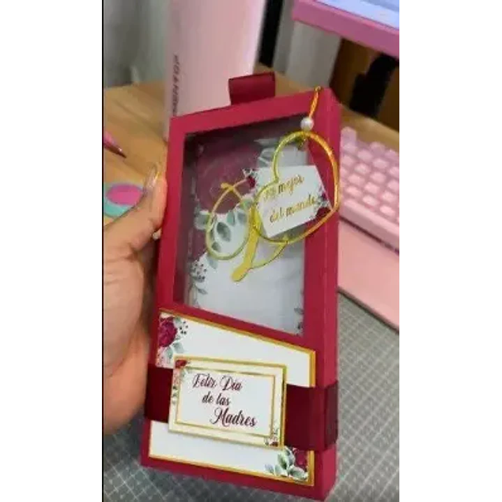 Arquivo de Corte Caixa Barra de Chocolate Dia das Mães (Leia a Descrição) 1