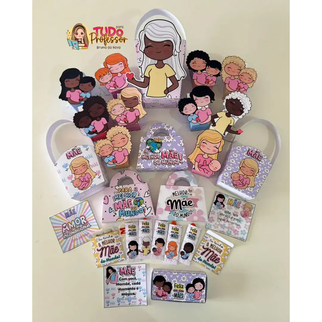 Arquivo de Corte Kit lembrancinha Dia das Mães (Leia a Descrição) 1