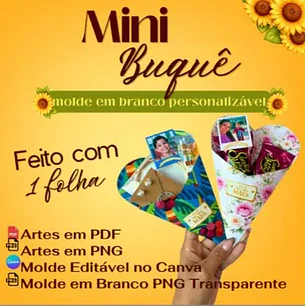 Arquivo de Corte Mini Buque Dia das Mães (Leia a Descrição)