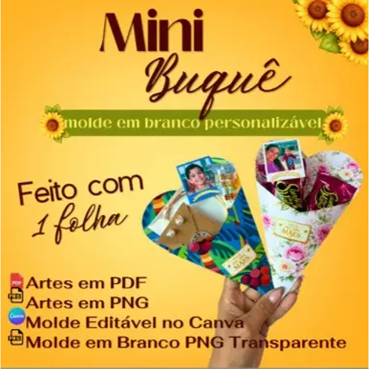 Arquivo de Corte Mini Buque Dia das Mães (Leia a Descrição) 1