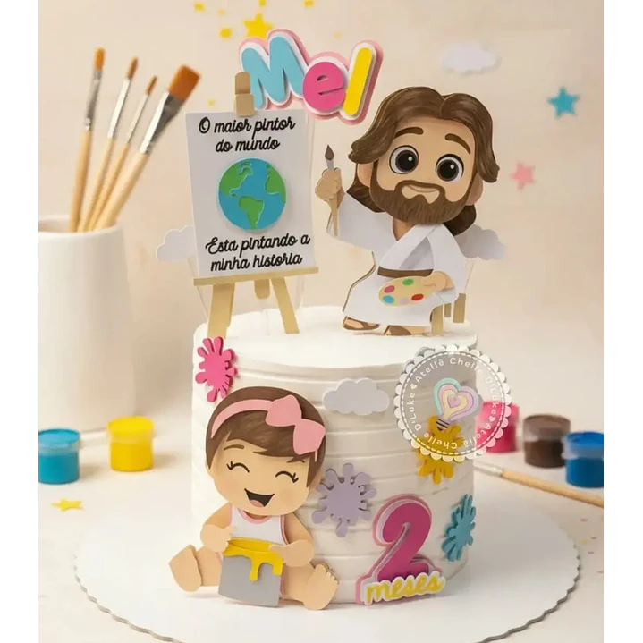 Arquivo de Corte Topo O maior Pintor do Mundo Menina (Leia a Descrição) 1