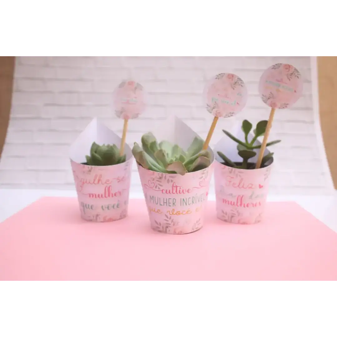 Arquivo de Corte Porta Suculentas Dia das Mães (Leia a Descrição) 1