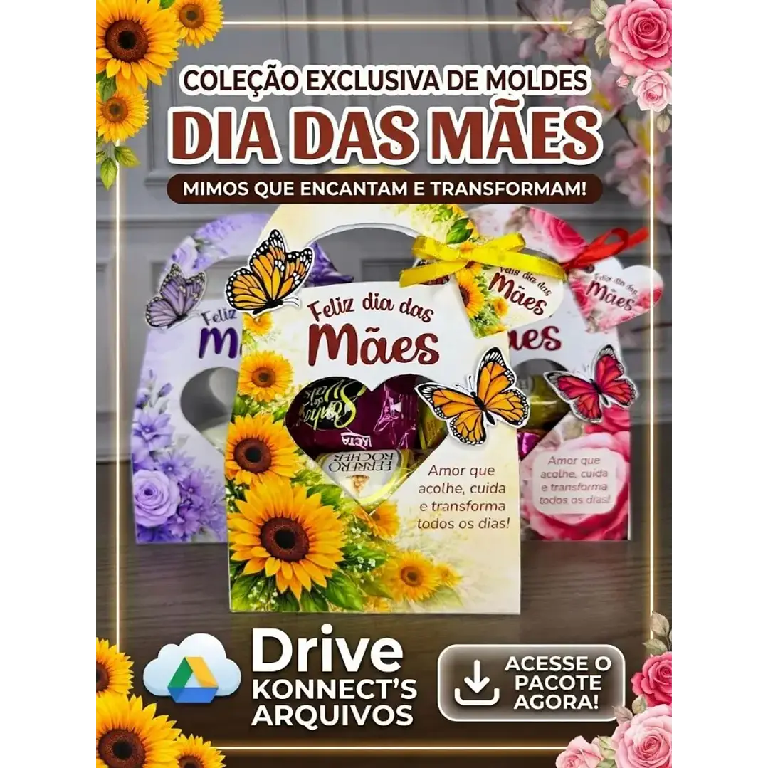 Arquivo de Corte Bolsa Dia das Mães (Leia a Descrição) 1