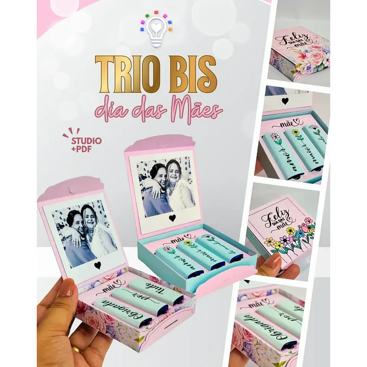 Arquivo de Corte Caixa Bis Dia das Mães (Leia a Descrição) 1
