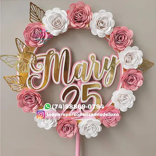 Arquivo de Corte Topo Flores Dia das Mães (Leia a Descrição)