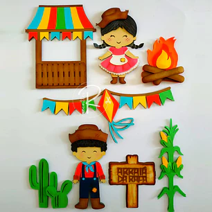 Arquivo de Corte Topo Festa junina (Leia a Descrição)