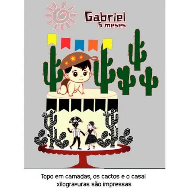 Arquivo de Corte Topo Festa Junina (Leia a Descrição) 1