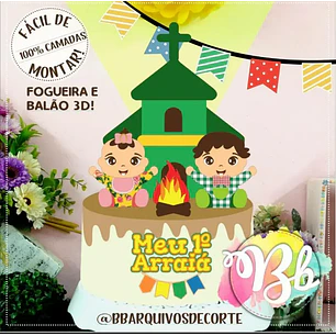 Arquivo de Corte Topo Festa Junina (Leia a Descrição)