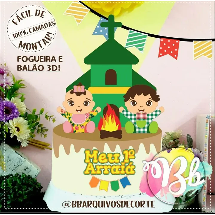 Arquivo de Corte Topo Festa Junina (Leia a Descrição) 1