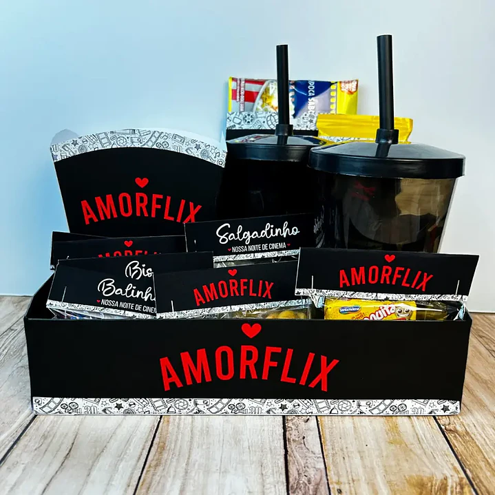 Arquivo de Corte Cesta AmorFlix Dia dos namorados (Leia a Descrição) 1