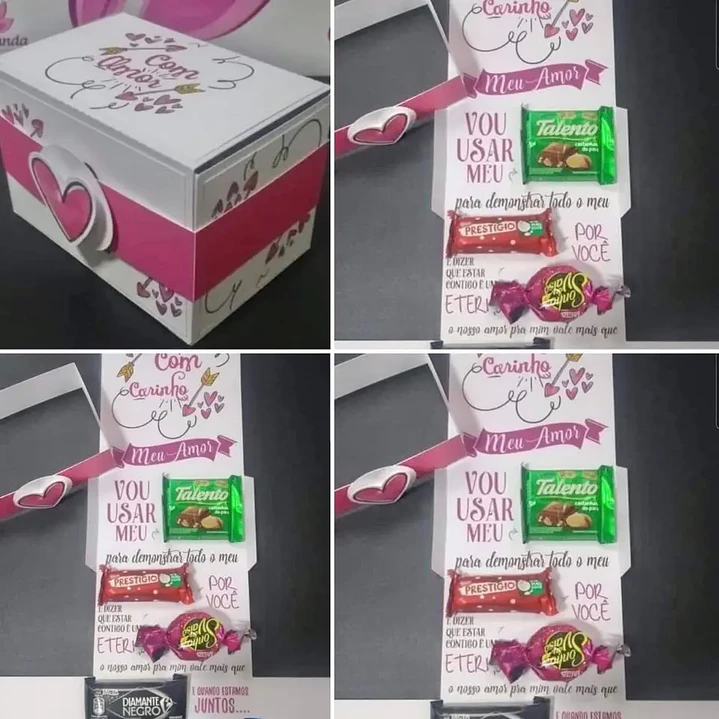 Arquivo de Corte Caixa Mensagem Dia dos namorados (Leia a Descrição) 1