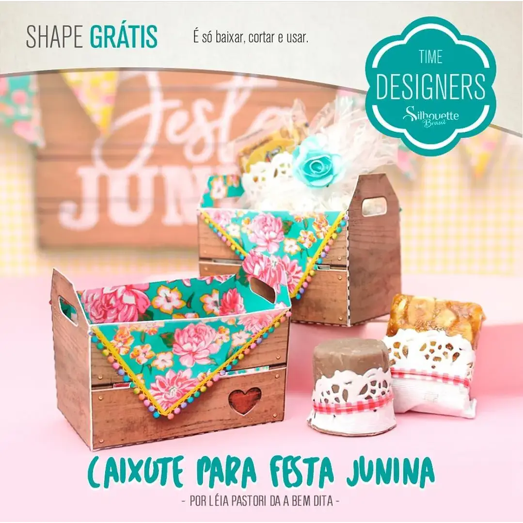 Arquivo de Corte Festa Junina Caixote  (Leia a Descrição) 1