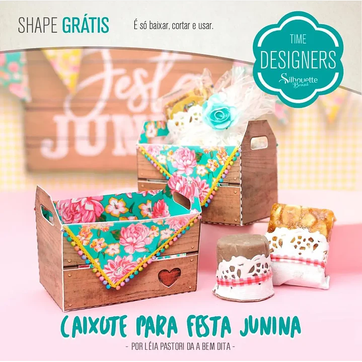 Arquivo de Corte Festa Junina Caixote  (Leia a Descrição) 1