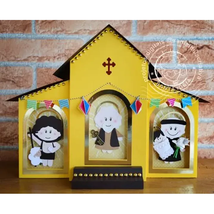 Arquivo de Corte Festa Junina Igreja  (Leia a Descrição) 1
