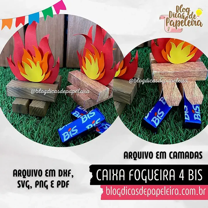 Arquivo de Corte Festa Junina Fogueira Bís (Leia a Descrição) 1