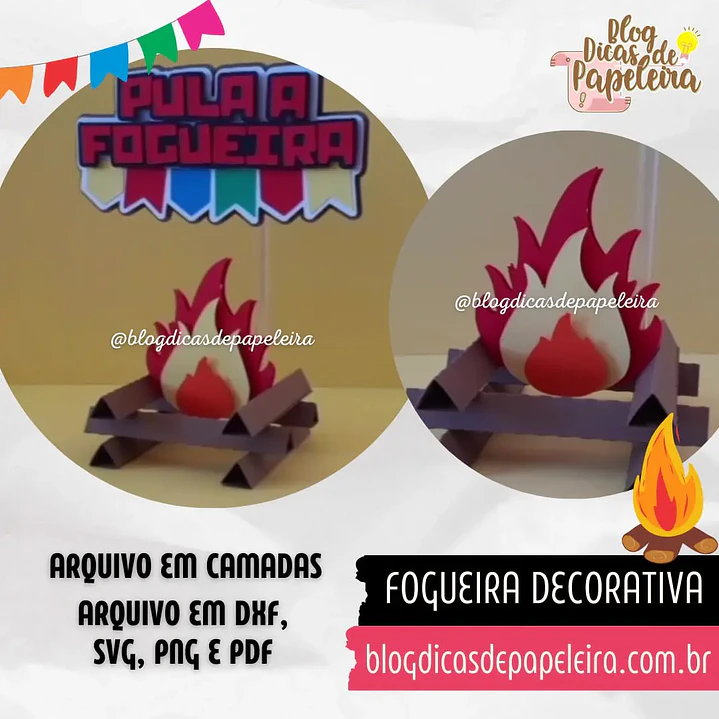 Arquivo de Corte Festa Junina Fogueira  (Leia a Descrição) 1
