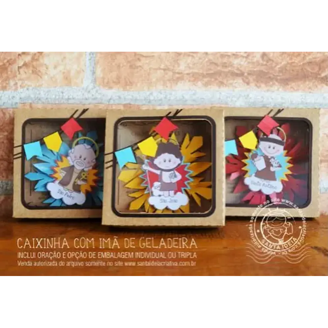 Arquivo de Corte Festa Junina Caixinha Imã de Geladeira (Leia a Descrição) 1