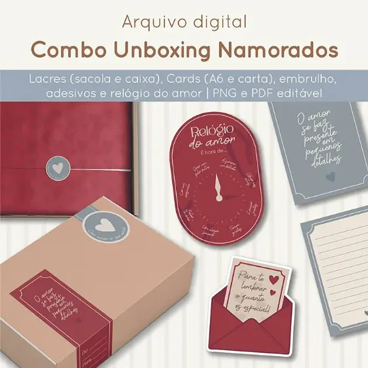 Arquivo de Corte Combo Unboxing Dia dos namorados (Leia a Descrição) 1