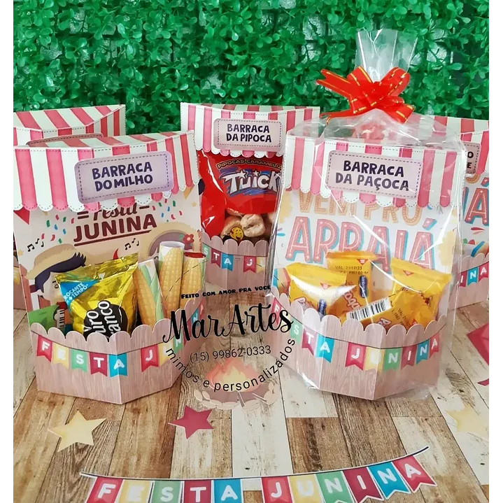 Arquivo de Corte  Festa Junina Caixa pra Doce  (Leia a Descrição) 1