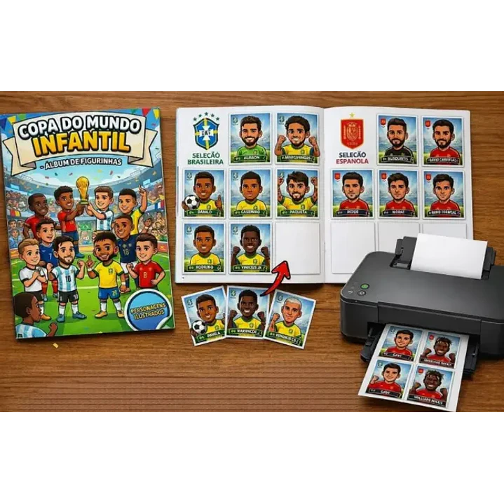 Arquivo de Corte Álbum Copa do Mundo (Leia a Descrição) 1