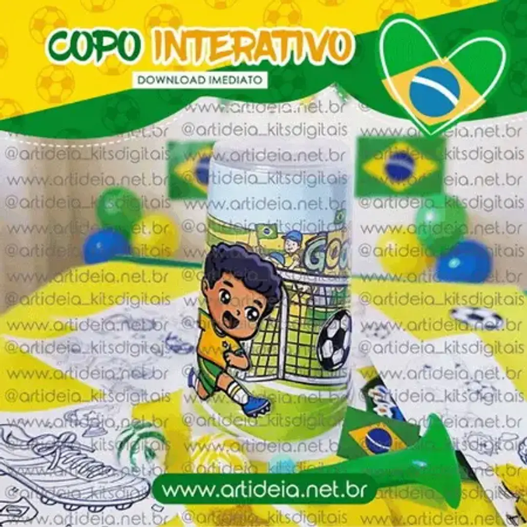 Arquivo de Corte Copo Interativo Copa do Mundo (Leia a Descrição) 1