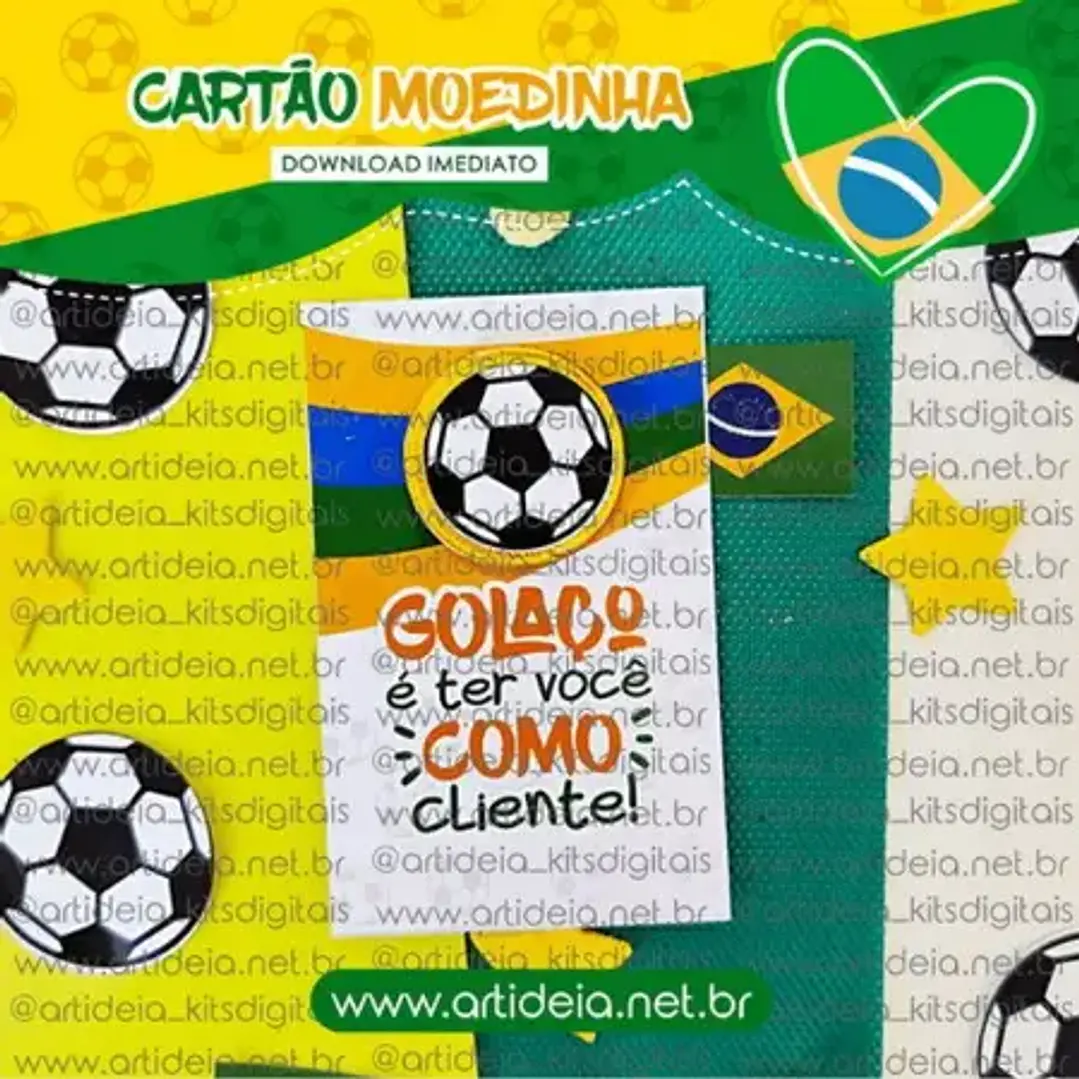 Arquivo de Corte Card Moedinha Copa do Mundo (Leia a Descrição) 1