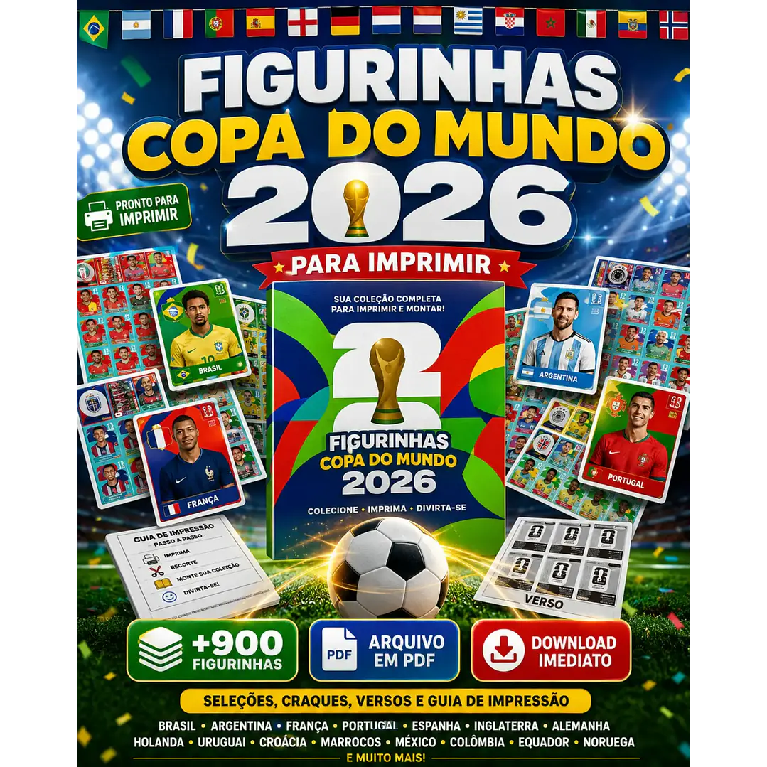 Arquivo Digital Figurinhas Copa do Mundo (Leia a Descrição) 1