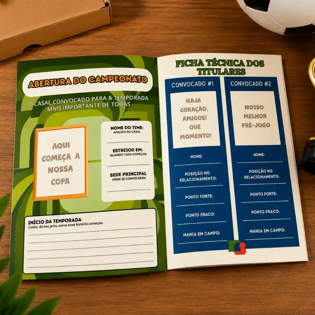 Arquivo Álbum da Copa Dia dos namorados Personalizável no CANVA (Leia a Descrição) 3