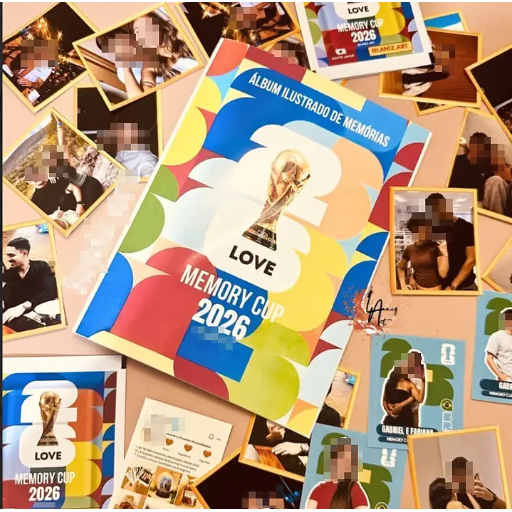 Arquivo Álbum da Copa Dia dos namorados Personalizável no CANVA (Leia a Descrição) 1
