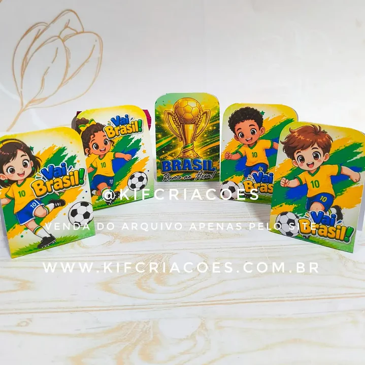 Arquivo de Corte Porta Batom Copa do Mundo (Leia a Descrição) 1
