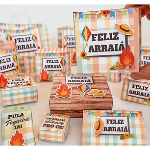 Arquivo de Corte Caixinha  Festa Junina (Leia a Descrição)
