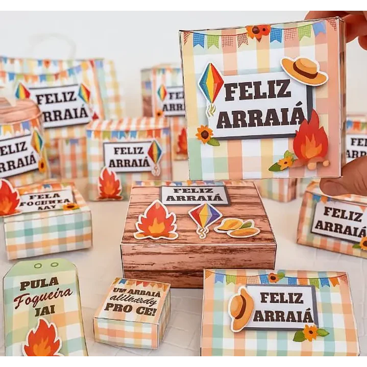 Arquivo de Corte Caixinha  Festa Junina (Leia a Descrição) 1