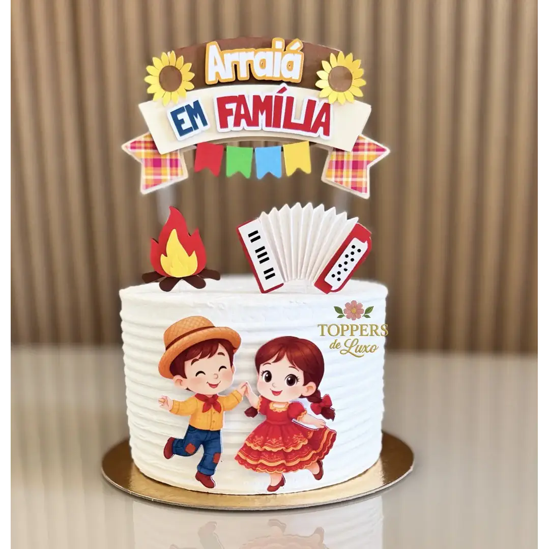 Arquivo de Corte Topo de Bolo Festa Junina (Leia a Descrição) 1