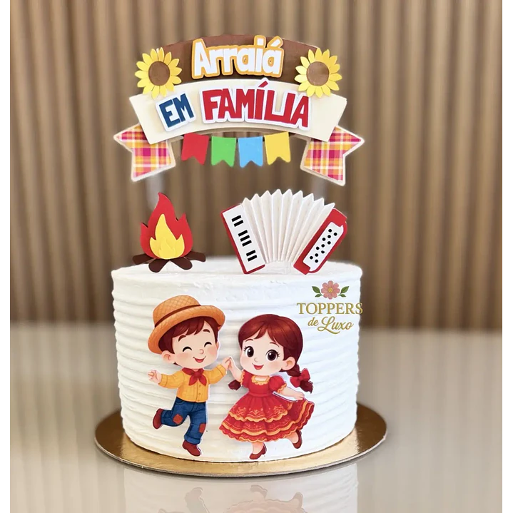 Arquivo de Corte Topo de Bolo Festa Junina (Leia a Descrição) 1