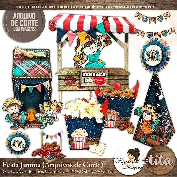 Arquivo de Corte Kits Festa Junina (Leia a Descrição) 1