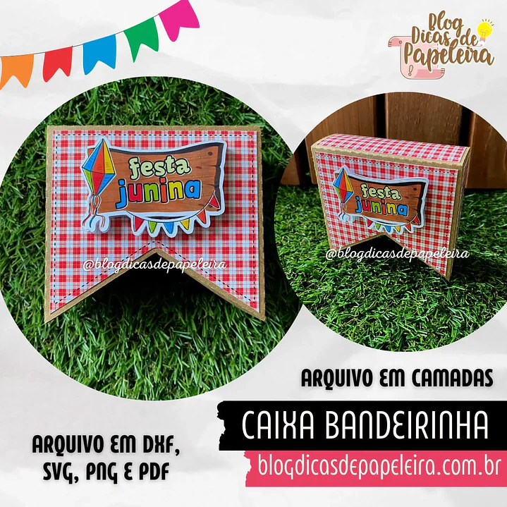 Arquivo de Corte Bandeirinha Festa Junina (Leia a Descrição) 1