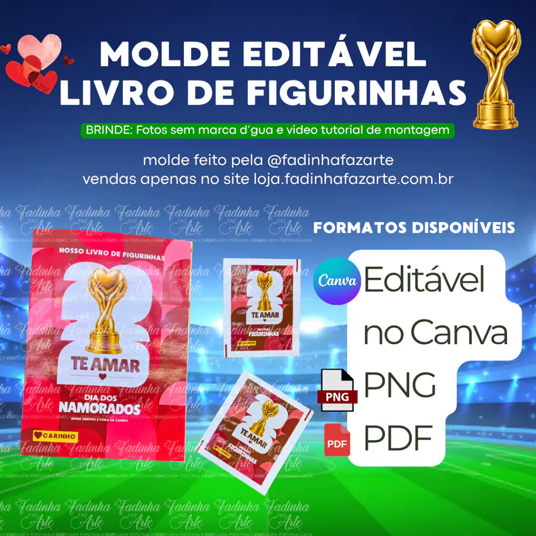 Arquivo de Corte Álbum da Copa do Mundo Dia dos Namorados (Leia a Descrição) 2