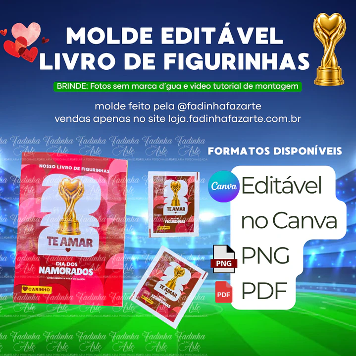 Arquivo de Corte Álbum da Copa do Mundo Dia dos Namorados (Leia a Descrição) 2