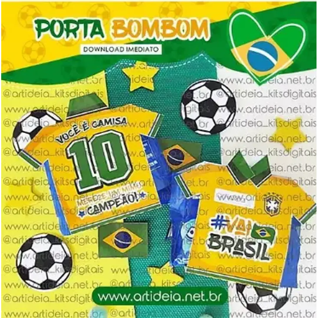 Arquivo de Corte Porta BomBom Copa do Mundo (Leia a Descrição) 1