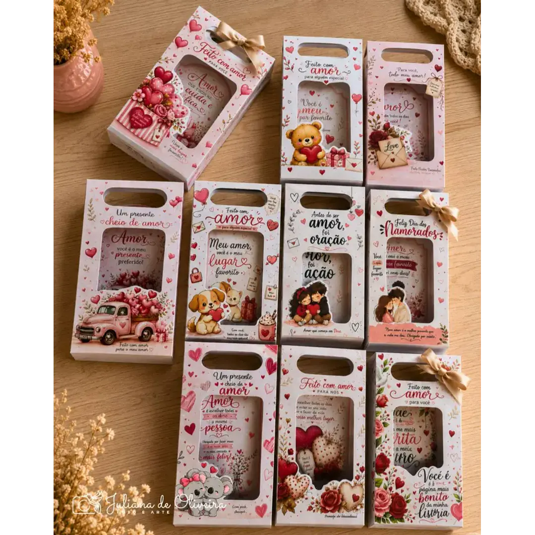 Arquivo de Corte Sacolas Dia dos namorados (Leia a Descrição) 1