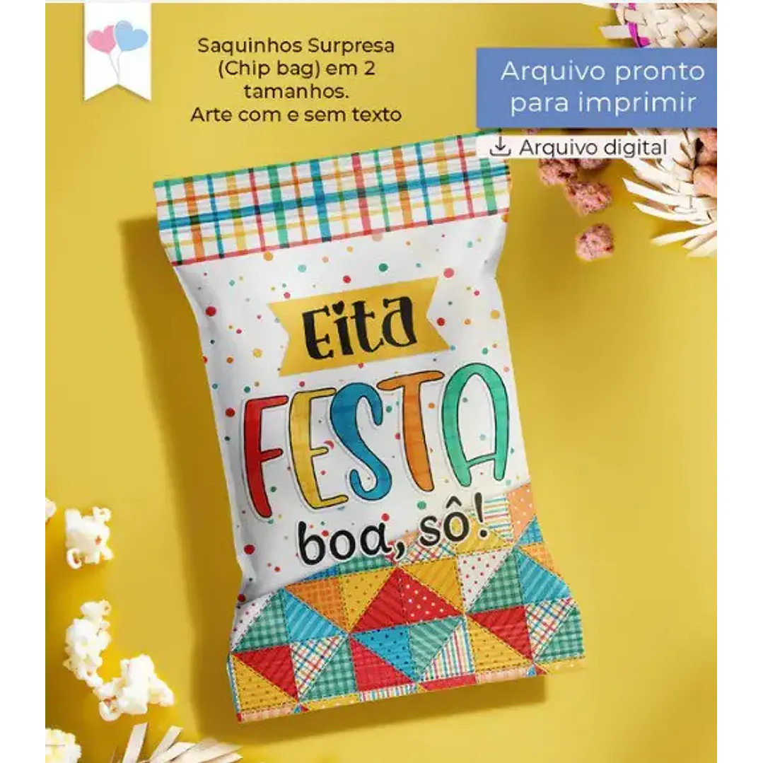 Arquivo de Corte Saquinho Surpresa Festa Junina (Leia a Descrição) 1