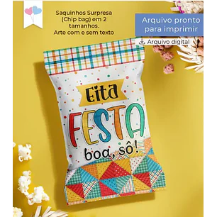 Arquivo de Corte Saquinho Surpresa Festa Junina (Leia a Descrição)