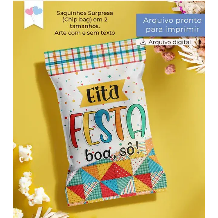Arquivo de Corte Saquinho Surpresa Festa Junina (Leia a Descrição) 1