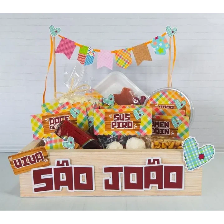 Arquivo de Corte Cestinha Festa Junina (Leia a Descrição) 1