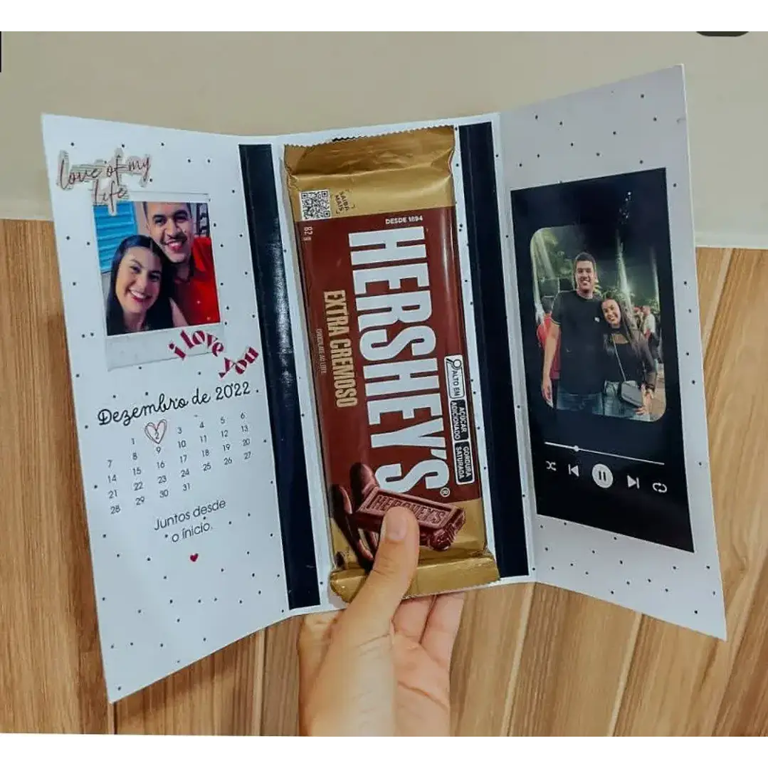Arquivo de Corte Capa de Barra Chocolate Dia dos namorados (Leia a Descrição) 1