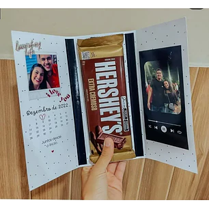 Arquivo de Corte Capa de Barra Chocolate Dia dos namorados (Leia a Descrição)