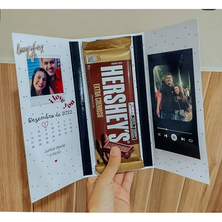 Arquivo de Corte Capa de Barra Chocolate Dia dos namorados (Leia a Descrição) 1
