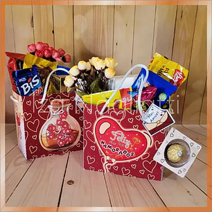 Arquivo de Corte Sacolas Dia dos namorados (Leia a Descrição)